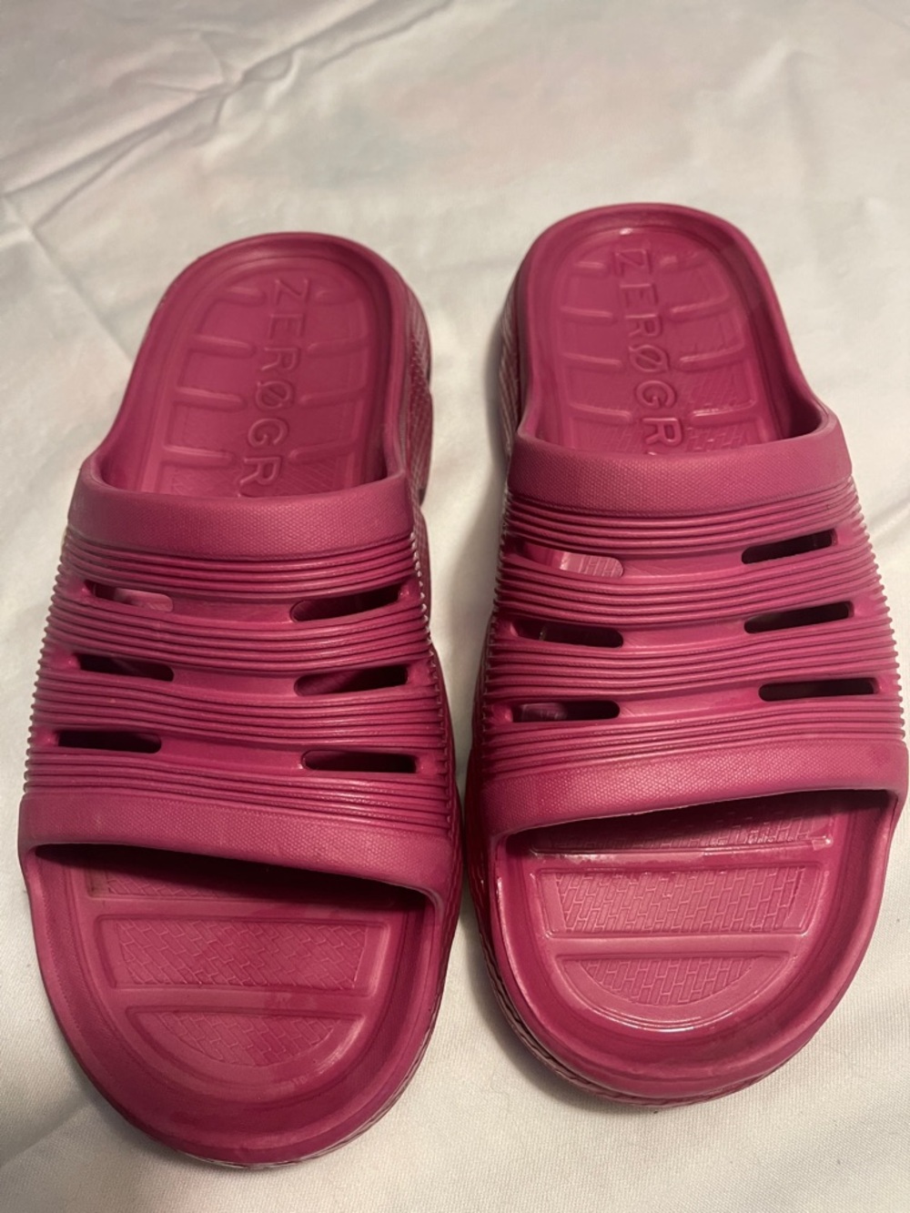 Cole Haan Magenta Slide Sandals